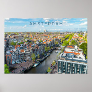 Poster Texto personalizado Amsterdã