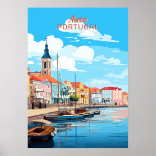 Poster Texto Personalizado Aveiro Portugal