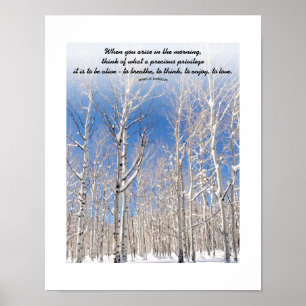 Poster Texto Personalizado Céu Azul Em Torno Aspende Na