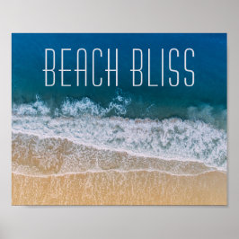 Poster Texto Personalizado do Sonho Tropical da Costa do 