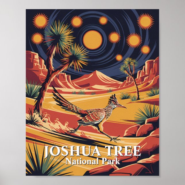 Poster Texto Personalizado Joshua Tree Vida Selvagem Road (Frente)