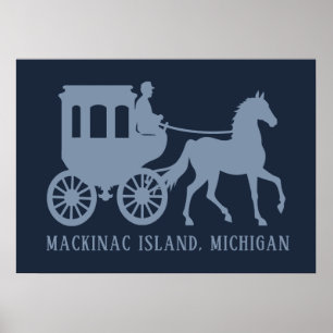 Poster Texto Personalizado Mackinac Island