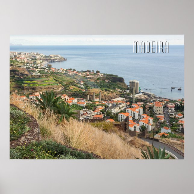 Poster Texto Personalizado Madeira Portugal (Frente)