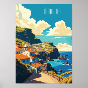 Poster Texto Personalizado Madeira Portugal
