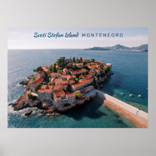 Poster Texto Personalizado Montenegro