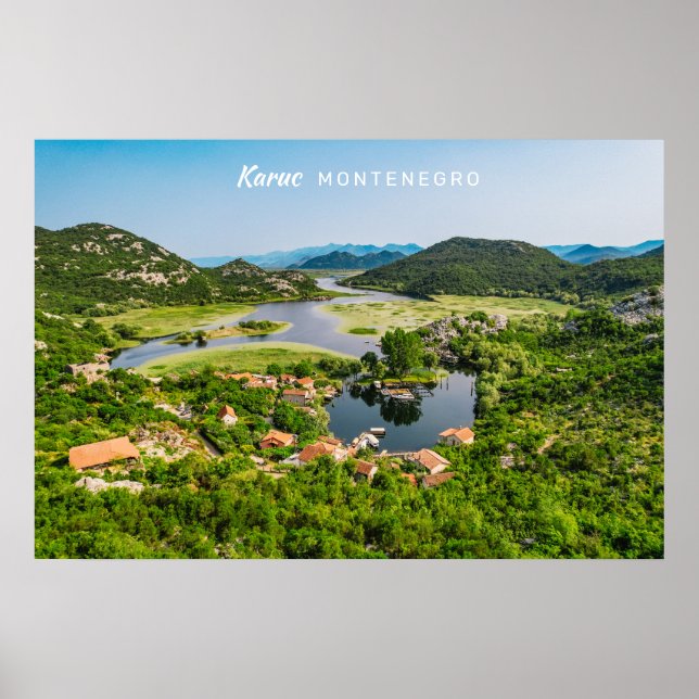 Poster Texto Personalizado Montenegro (Frente)
