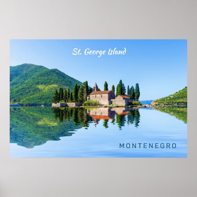 Poster Texto Personalizado Montenegro (Frente)