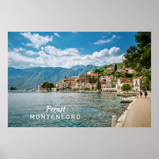 Poster Texto Personalizado Montenegro (Frente)