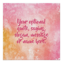 Pôster Texto personalizado poster de apresentação de core