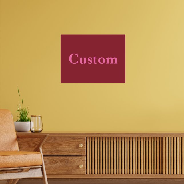Poster Texto Personalizado Simples (Sala de Estar 2)