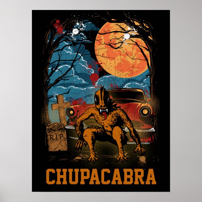 Poster Texto Personalizável da Criptografia do Chupacabra (Frente)