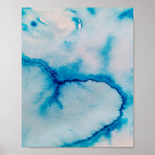 Poster textura abstrato de cor branca azul