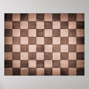 Poster Textura antiga da parede de caroço preto e branco