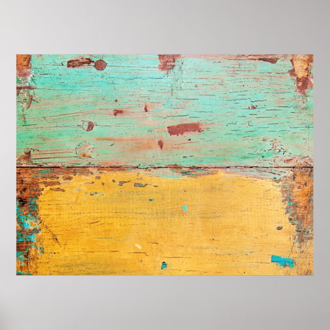 Poster textura antiga do grunge de madeira (Frente)