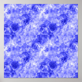 Pôster Textura Azul Amassada