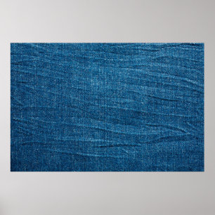 Poster Textura azul denim, textura Bluejeans