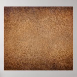 Poster Textura Castanha De Couro: Fundo Vintage Fechado