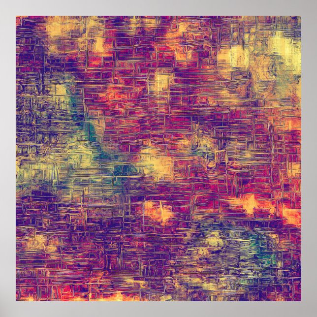 Poster Textura criativa da superfície da safra, encolhime (Frente)