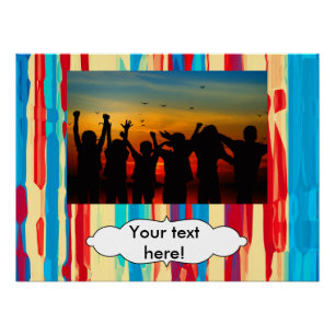 Pôster Textura de aquarelas