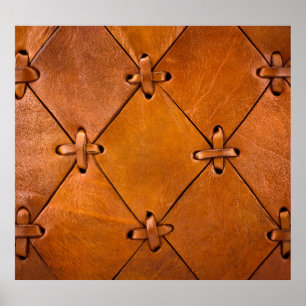 Poster Textura de couro, detalhes da cobertura natural.