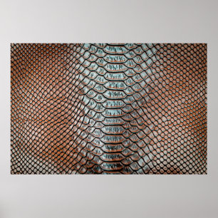 Poster textura de fundo em pele, crocodilo,l