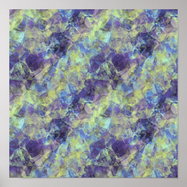 Poster Textura de Lavanda Amassada (Frente)