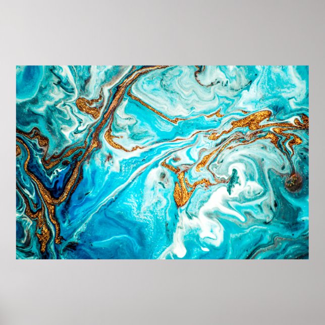 Poster Textura de mármore. Técnica oriental. Carro Contem (Frente)