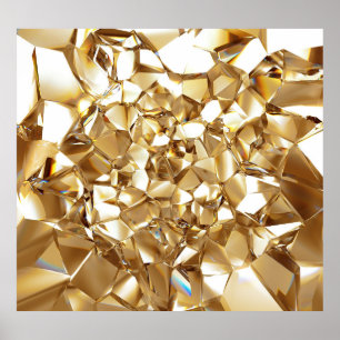 Poster Textura de ouro de abstrato de 3D.