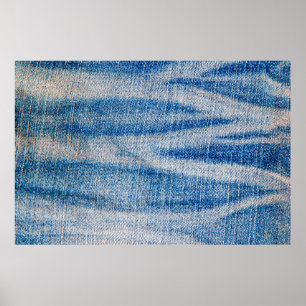 Poster textura de tecido de jeans azul, fundo de têxtil