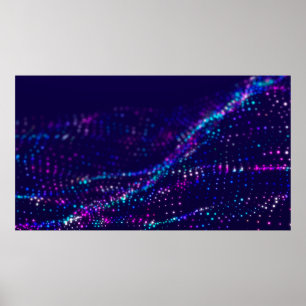 Poster Textura de tinta de óleo de abstrato em canvas, fu