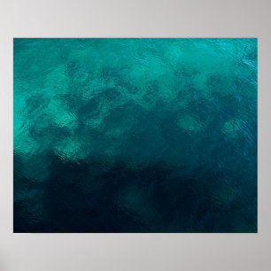 Poster Textura de vidro verde do Fosco