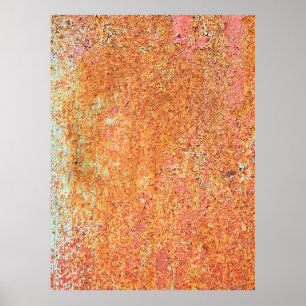 Poster Textura do antigo metal revestido, idade, anc