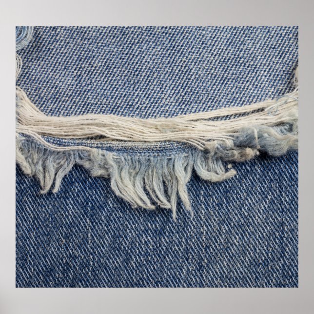Poster Textura dos jeans riscada, fundo do na moda. (Frente)