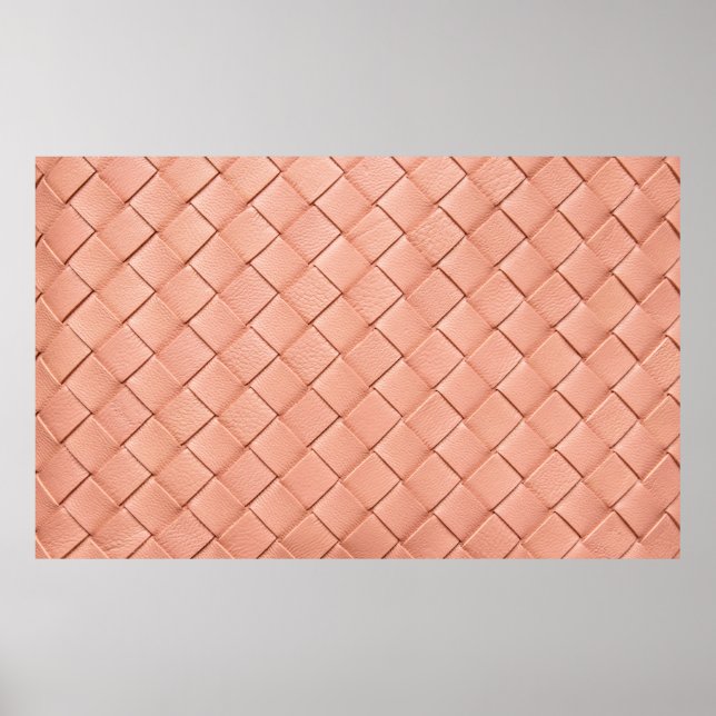 Poster Textura em couro de tecido de rosa claro (Frente)