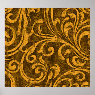 Poster Textura floral de alta resolução e perfeita para c