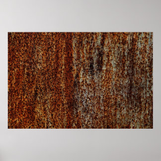 Poster Textura metálica com arranhões e fissuras, um