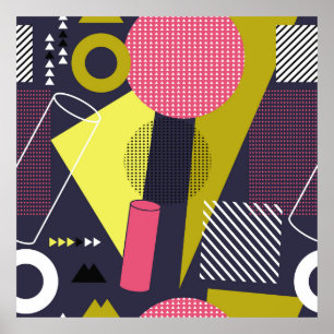 Poster Textura retrorativa, design de padrão, arte, abstr