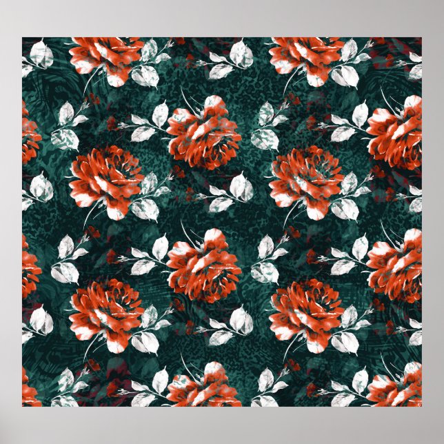 Poster Textura Subbatida Suja Multicolor (Frente)