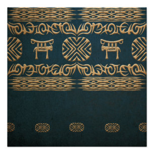 Pôster Textura tribal africana étnica do grunge