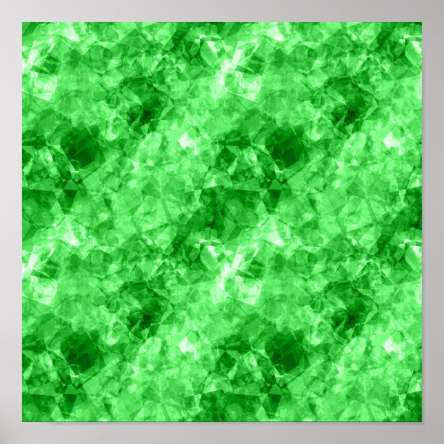 Poster Textura Verde Amassada (Frente)