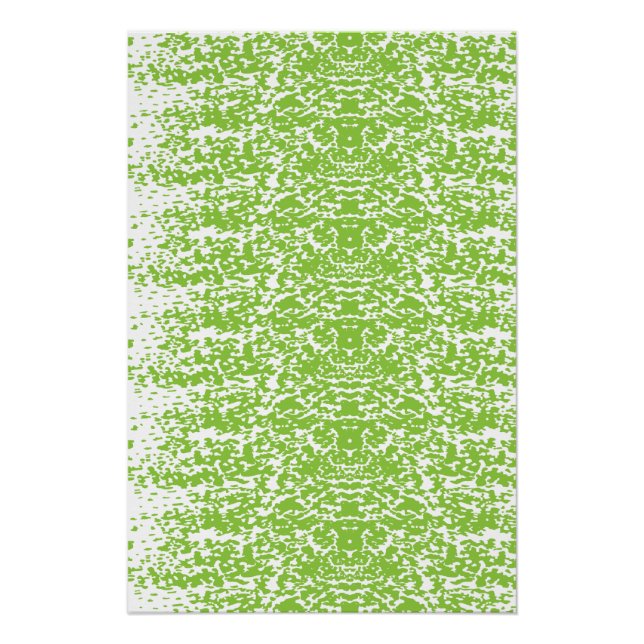 Pôster Textura Verde Lima Grunge (Frente)