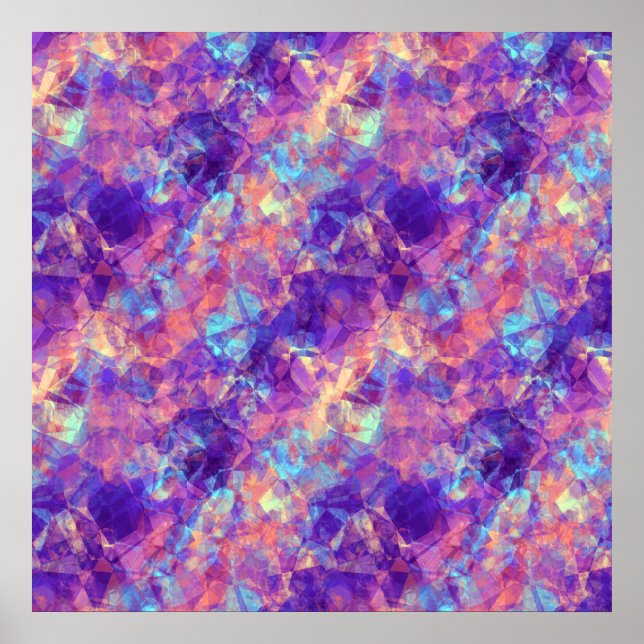 Poster Textura violeta amassada (Frente)