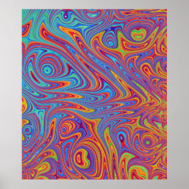 Poster texturas psicodélicas