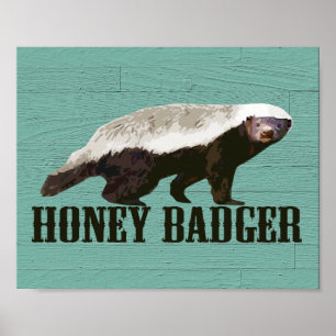 Pôster Texugo-de-mel Rústico Legal