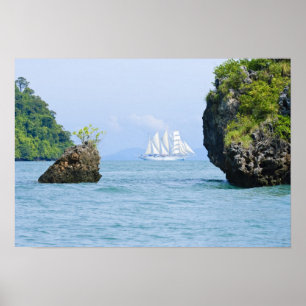 Pôster Thailand, Andaman Sea. Star Fyer clipper ship 2