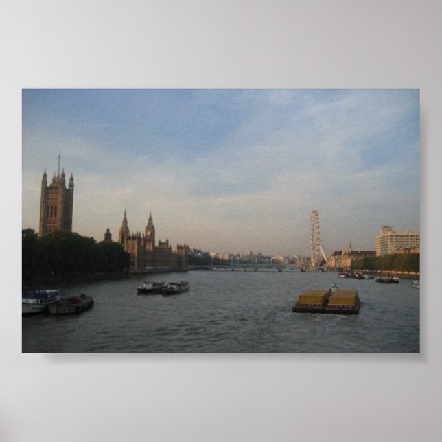 Pôster Thames River, Londres; outubro de 2005 (Frente)