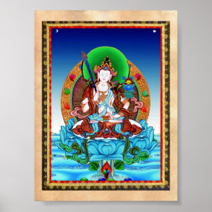 Pôster Thangka Akasagarbha Bodhisattva Mahasattva