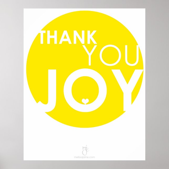 Poster thank you JOY (Frente)