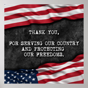 Poster Thank you veterans.
