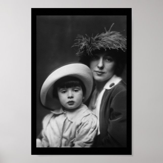 Pôster Thaw, Evelyn Nesbitt e Son por Arnold Genthe,1913 (Frente)